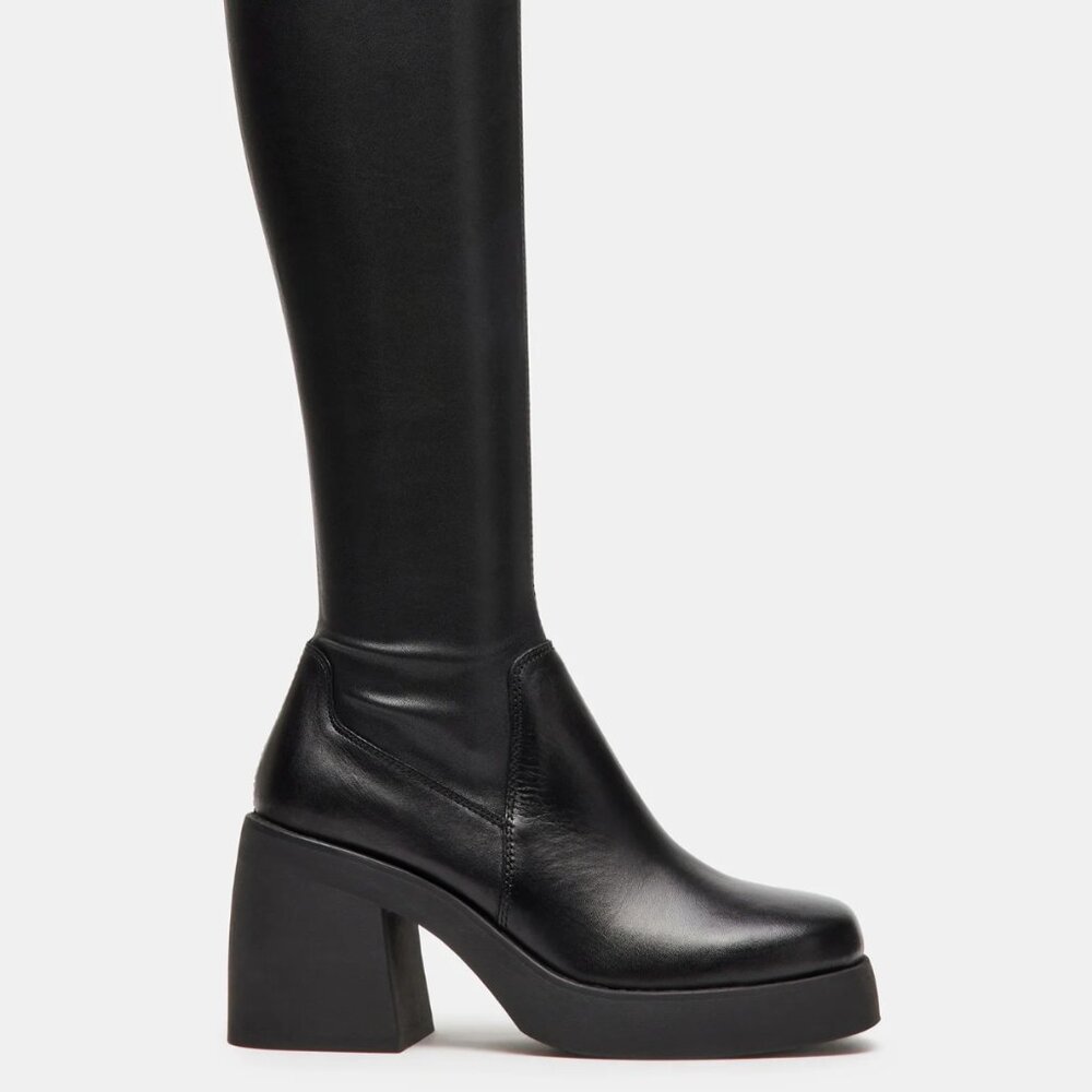 Steve Madden Berkleigh Black Knee High Boots | Going out, Clubbing | Size 11